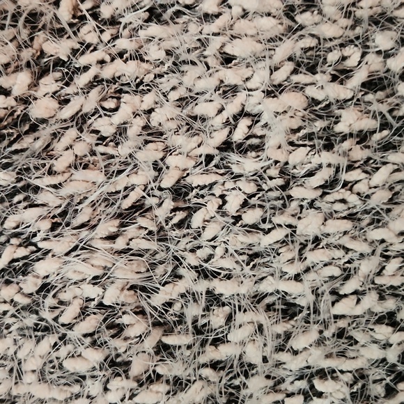 Lush black and gray shaggy knit open front cardigan - Picture 10 of 10